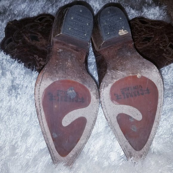 Corral Vintage Leather Snip Toe Western Boots - Picture 6 of 6